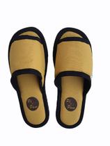 Chinelo de Pano 39 / 40 - Coleção Pé & Pano Colors - Mostarda
