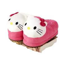 Chinelo de Pelúcia Hello Kitty Feminino - Quentinho para Outono/Inverno Chinelo de Pelúcia Hello Kitty Feminino - Quentinho para Outono/Inverno