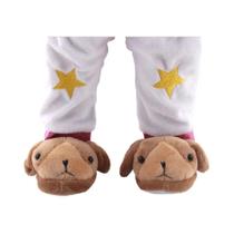 Chinelo de Pelúcia para Boneca 18 Polegadas - Urso, Tigre e Sapo