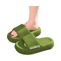 Chinelo De Praia Feminino Com Plataforma Grossa Em EVA Antiderrapante, Sola Macia Para Uso Interno E Chinelo De Praia Feminino Com Plataforma Grossa Em EVA Antiderrapante, Sola Macia Para Uso Interno E