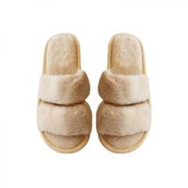 Chinelo de Quarto 35/36 Poliéster Off White Basic+ Confortável Chinelo de Quarto 35/36 Poliéster Off White Basic+ Confortável