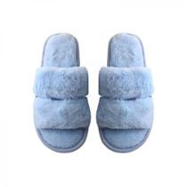 Chinelo de Quarto 37/38 Poliéster Azul Basic+ Faixa Dupla Macio Chinelo de Quarto 37/38 Poliéster Azul Basic+ Faixa Dupla Macio
