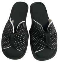 Chinelo De Quarto Aberto Borboleta - Pantufas Aberto Borboleta - Chinelo em Tecido (Atacado)
