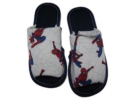 Chinelo De Quarto Aberto Homem Aranha- Pantufas Aberta Homem Aranha-Chinelo em Tecido(Temos Atacado)