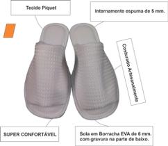Chinelo De Quarto Aberto Piquet Branco - Pantufas Aberto Piquet - Chinelo em Tecido Aberto Piquet Chinelo De Quarto Aberto Piquet Branco - Pantufas Aberto Piquet - Chinelo em Tecido Aberto Piquet