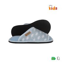 CHINELO DE QUARTO CONFORTO INFANTIL DINOSSAURO - ABERTO - Branca Artesanatos CHINELO DE QUARTO CONFORTO INFANTIL DINOSSAURO - ABERTO - Branca Artesanatos