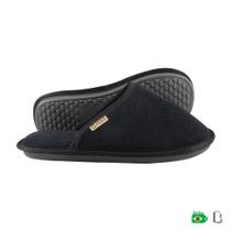 CHINELO DE QUARTO CONFORTO PLUSH BOUCLE PRETO - FECHADO - Branca Artesanatos CHINELO DE QUARTO CONFORTO PLUSH BOUCLE PRETO - FECHADO - Branca Artesanatos