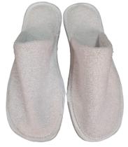 Chinelo De Quarto Fechado Atoalhado Branco - Pantufas Fechado- Chinelo em Tecido (Temos Atacado)