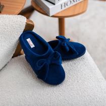 Chinelo de Quarto Inverno Plush Anatômico Confortável Com Laço RG Vairelli