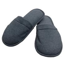Chinelo de Quarto Masculino Fechado Cotelê Cinza - 08.08.018 Chinelo de Quarto Masculino Fechado Cotelê Cinza - 08.08.018