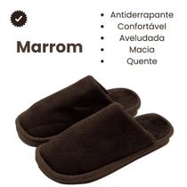 Chinelo De Quarto Pantufa Masculina Lisa Super Confortável Quente Chinelo De Quarto Pantufa Masculina Lisa Super Confortável Quente