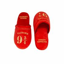 Chinelo de Quarto Pantufa Plataforma 9¾ Oficial Harry Potter