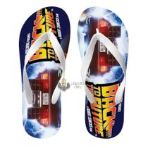 Chinelo De volta para o futuro DeLorean