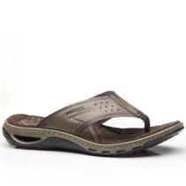 Chinelo Dedo Casual Masculino Couro Amortech Pegada 131663