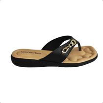 Chinelo Dedo Comfortflex Confortavel Dia a dia salto anabela 80323