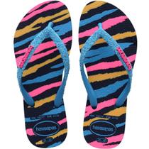 Chinelo Dedo Feminino Casual Borracha Havaianas Slim Glitter II