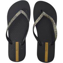 Chinelo Dedo Feminino Casual Dia a Dia Passeio Praia Bico Redondo com Glitter Ipanema 27456