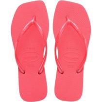 Chinelo Dedo Feminino Casual Dia a Dia Praia Passeio Bico Quadrado Havaianas Slim Square