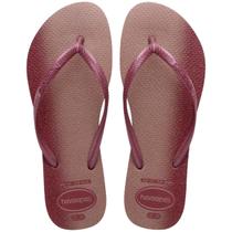 Chinelo Dedo Feminino Casual Dia a Dia Praia Passeio Com Glitter Havaianas Slim Gloss