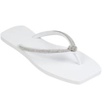Chinelo Dedo Feminino Sua Cia Diamond Strass Confortável Verão