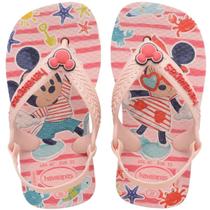 Chinelo Dedo Infantil Menina Bebê Casual Dia a Dia com Elástico Conforto Havaianas Baby Disney Classics