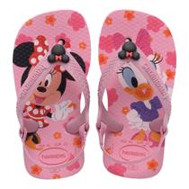 Chinelo Dedo Infantil Menina Bebê Casual Dia a Dia com Elástico Conforto Havaianas Baby Disney Classics