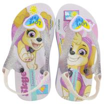 Chinelo Dedo Infantil Menina Casual Dia a Dia com Elástico Conforto Patrulha Canina Ipanema 27296