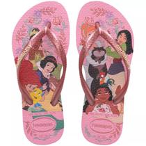 Chinelo Dedo Infantil Meninas Havaianas Slim Princess Cor:RosaTamanho:31/32