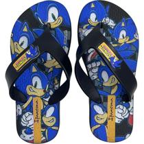 Chinelo Dedo Infantil Menino Casual Dia a Dia Sonic Ipanema 27279