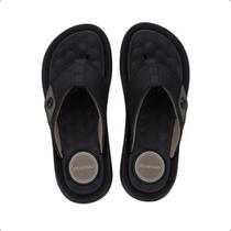 Chinelo dedo masculino cartago santorini viii 12536 preto bege Chinelo dedo masculino cartago santorini viii 12536 preto bege