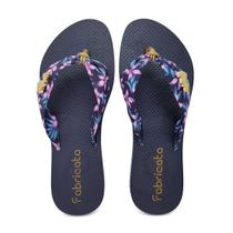 Chinelo Dedo Sandália Feminina Correia Tecido Estampado K125 Chinelo Dedo Sandália Feminina Correia Tecido Estampado K125
