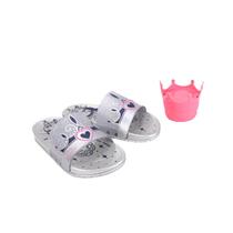 Chinelo disney princesas surprise 22730 grendene - cinza/prata