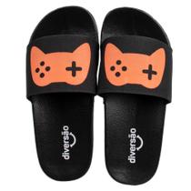 Chinelo Diversão Slide Gabriel Preto Infantil