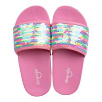 Chinelo Diversão Slide Mini Andressa Multicolor Infantil