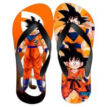 Chinelo do Goku Adulto e Infantil Dragon Ball Solado de Borracha