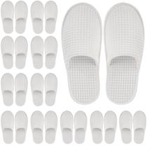 Chinelo doméstico Geyoga, 12 pares, antiderrapante, descartável, branco