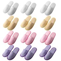 Chinelo doméstico Geyoga, 12 pares antiderrapantes, descartáveis para hóspedes