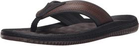 Chinelo Dr. Scholl's Donnar para homens marrom/preto tamanho 13US Chinelo Dr. Scholl's Donnar para homens marrom/preto tamanho 13US
