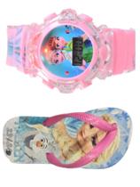 Chinelo e relógio musical com led infantil feminino , qualidade que sua filha merece, lançamento