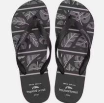 Chinelo e Sandália Tropical Brasil Original Preta e Branca Chinelo e Sandália Tropical Brasil Original Preta e Branca