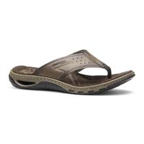 Chinelo Em Couro Masculino De Dedo Pegada Casual Ref 131663