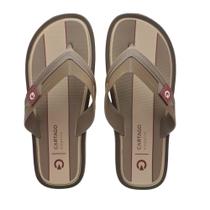 Chinelo Emburrachado Masculino Casual Cartago Maiorca III Cor:BegeTamanho:39