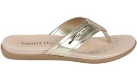Chinelo fem beira rio ref:8544101 33/40 dedo basico napa/metalizado