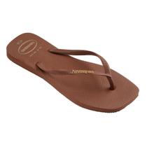 Chinelo Fem Dedo Havaianas Slim Square Logo Pop Up