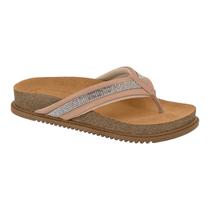 Chinelo Feminina Beira Rio 8524.102 Plataforma Tamanco Brilho Papete