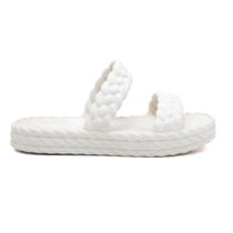 Chinelo Feminina Nuvem Sandália Plataforma Trançado Macio Confortavél