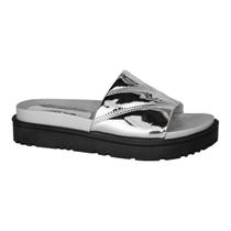 Chinelo Feminina Quiz 631819-07 Papete Slide Flatform Sola Alta Brilho Chinelo Feminina Quiz 631819-07 Papete Slide Flatform Sola Alta Brilho