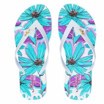 Chinelo Feminino Adulto Flores Slim Magicc Chinelo Feminino Adulto Flores Slim Magicc