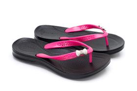 Chinelo Feminino Alcalay Com Detalhe De Laço Ortopédico Macio