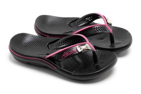 Chinelo Feminino Alcalay Confortavel Não Escorrega Boa para Dor Nos Pés Enfeite Borboleta Ch06B